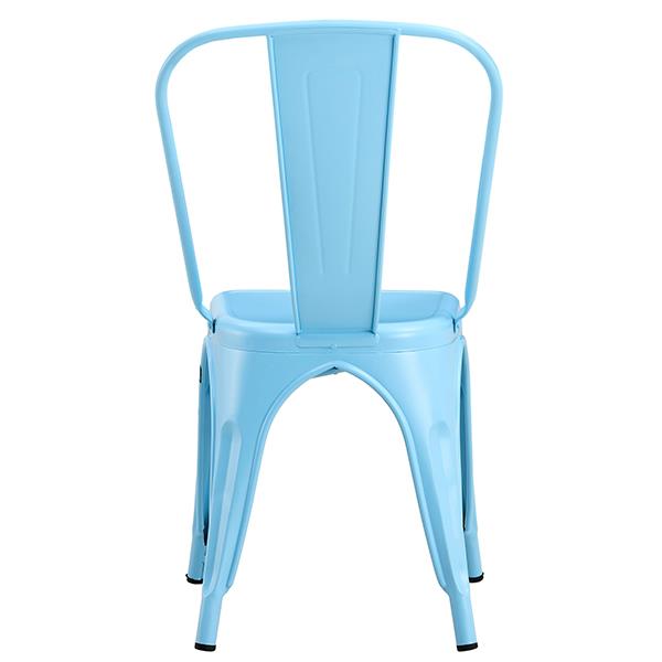 Καρέκλα μεταλλική Nextdeco Loft στοιβαζόμενη γαλάζια 45x48xΥ85εκ - Image 3