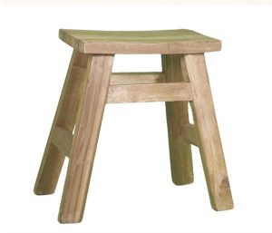 Σκαμπό Nextdeco Tribeca από ξύλο mahoni Υ50x30x50εκ.