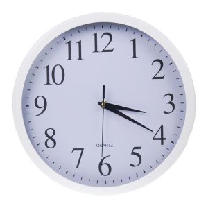 Ρολόι τοίχου Ø27εκ. λευκό