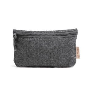 Τσαντάκι με φερμουάρ Υ12x21x3εκ. ανθρακί