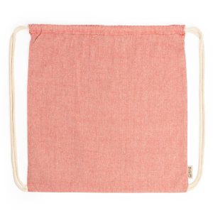 Τσάντα πλάτης με κορδόνια Υ42χ38εκ. κόκκινη. Δυνατότητα εκτύπωσης