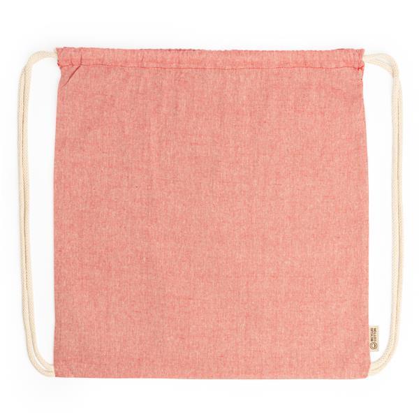 Τσάντα πλάτης με κορδόνια Υ42χ38εκ. κόκκινη. Δυνατότητα εκτύπωσης