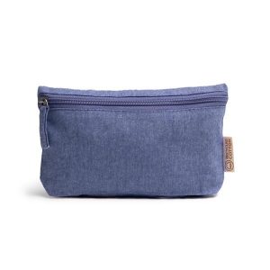 Τσαντάκι με φερμουάρ Υ12x21x3εκ. μπλε