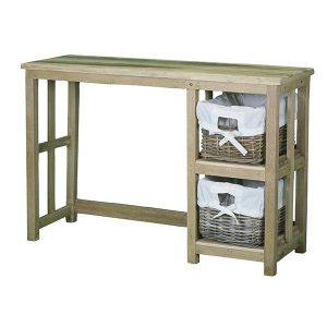 Γραφείο Nextdeco Tribeca ξύλο teak Υ80x40x120εκ.