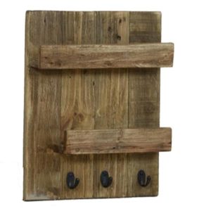 Κρεμάστρα τοίχου Nextdeco Tribeca ανακυκλωμένο ξύλο teak Υ40x7x30εκ.
