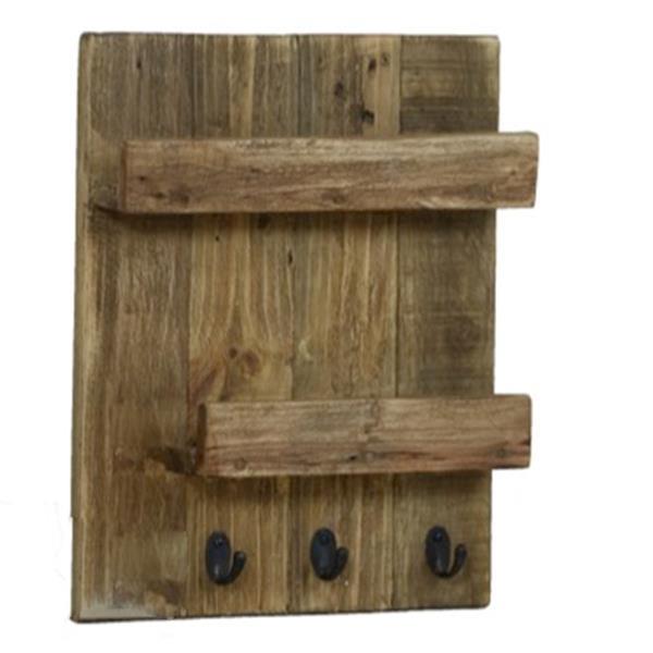 Κρεμάστρα τοίχου Nextdeco Tribeca ανακυκλωμένο ξύλο teak Υ40x7x30εκ.