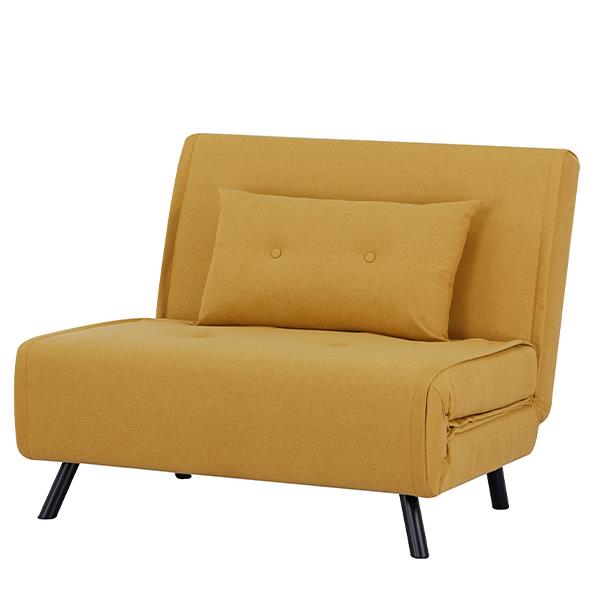 Πολυθρόνα κρεβάτι Nextdeco Berlin μουσταρδί Υ92x100x91εκ. - Image 2