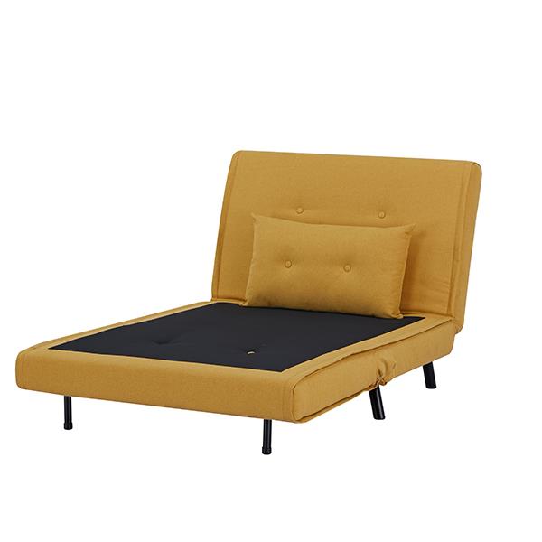 Πολυθρόνα κρεβάτι Nextdeco Berlin μουσταρδί Υ92x100x91εκ. - Image 5