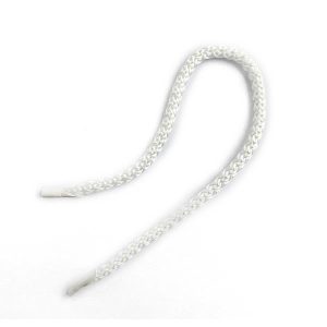 Κορδόνι για χερούλι τσάντας 35εκ., με πλαστικούς ακροδέκτες,  λευκό