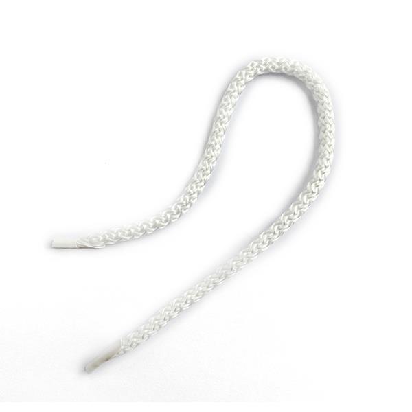 Κορδόνι για χερούλι τσάντας 35εκ., με πλαστικούς ακροδέκτες, λευκό