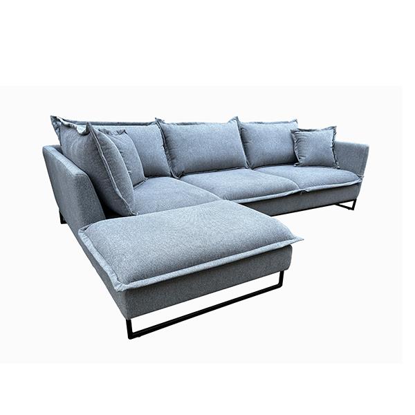 Καναπές γωνιακός Nextdeco Siegfried αριστερή γωνία γκρι Y85x286x183εκ. - Image 2