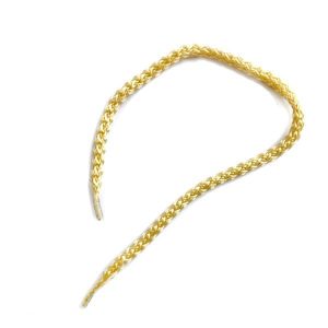 Κορδόνι για χερούλι τσάντας 35εκ., με πλαστικούς ακροδέκτες,  χρυσό