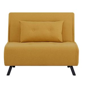 Πολυθρόνα κρεβάτι Nextdeco Berlin μουσταρδί Υ92x100x91εκ.