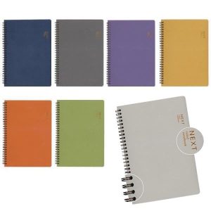 Next Gold τετράδιo σπιράλ 21x29εκ. 3θεμ., 105φ.