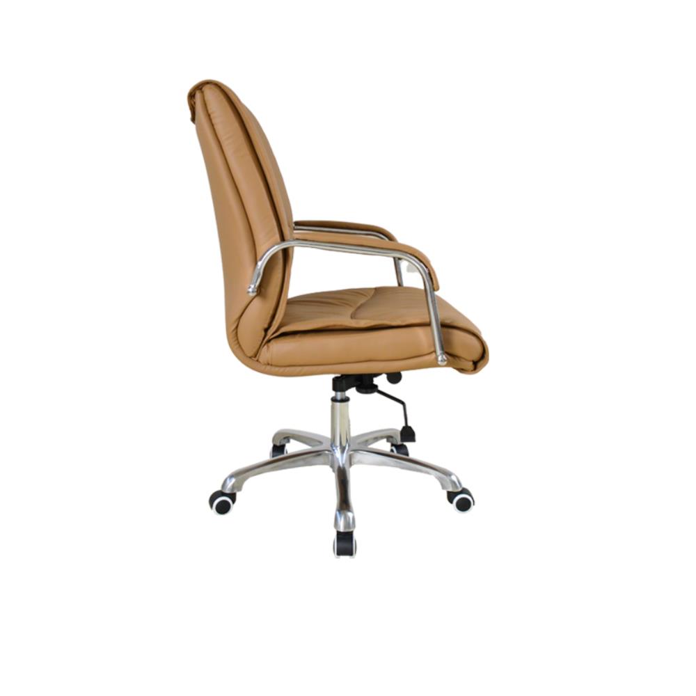 Καρέκλα γραφείου διευθυντική τροχήλατη Nextdeco Beluga camel Υ114-106x50x76εκ - Image 3