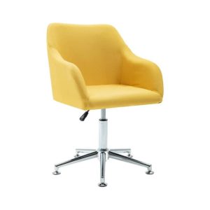 Καρέκλα γραφείου υφασμάτινη Nextdeco Jasper κίτρινη Υ88-78x54x54 εκ