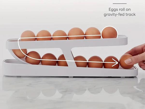 Παλέτα αυγοθήκη, first in-first out, για 12-14 αυγά, Y10,5x35,8x8,6εκ. - Image 3
