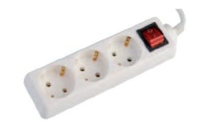 Πολύμπριζο 3θέσεων με διακόπτη