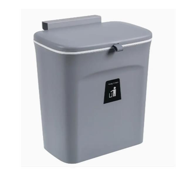 Κάδος απορριμμάτων 9lt, Y30x26x16εκ. για τα ντουλάπια γκρι