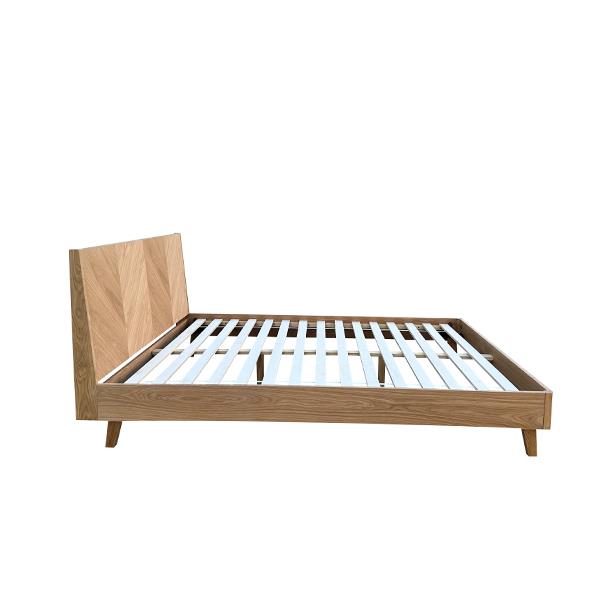 Κρεβάτι διπλό Nextdeco Stanley για στρώμα 160x200εκ. σε φυσικό χρώμα Υ90x168x210εκ. - Image 3