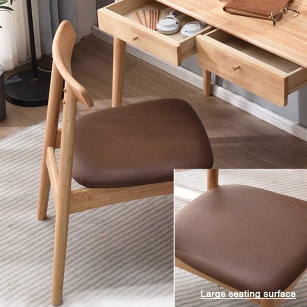 Καρέκλα ξύλινη Nextdeco Job καφέ Υ77x48x55εκ - Image 4