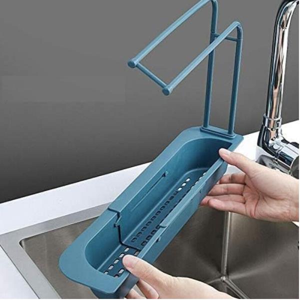 Θήκη οργάνωσης νεροχύτη τηλεσκοπική 37-48x9xΥ29εκ. μπλε - Image 4