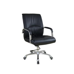 Καρέκλα γραφείου διευθυντική τροχήλατη Nextdeco Beluga μαύρη Υ114-106x50x76εκ