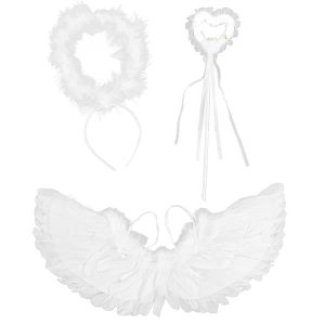 Φτερά αγγέλου,Y36x60εκ και φωτοστέφανο και ραβδί νεράιδας