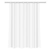 Κουρτίνα μπάνιου  με 12 κρίκους λευκή Υ200x180εκ.