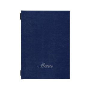 Next μενού εστιατορίου basic μπλε με κρυφό λάστιχο 23x32εκ. Δυνατότητα εκτύπωσης