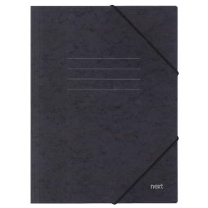 Next φάκελος με λάστιχο πρεσπάν μαύρο Υ35x25x0εκ.