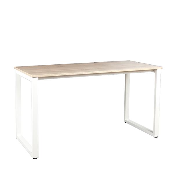 Γραφείο μεταλλικό σκελετό Nextdeco και ξύλινη επιφάνεια σε φυσικό χρώμα λευκό Υ79x120x60εκ - Image 2