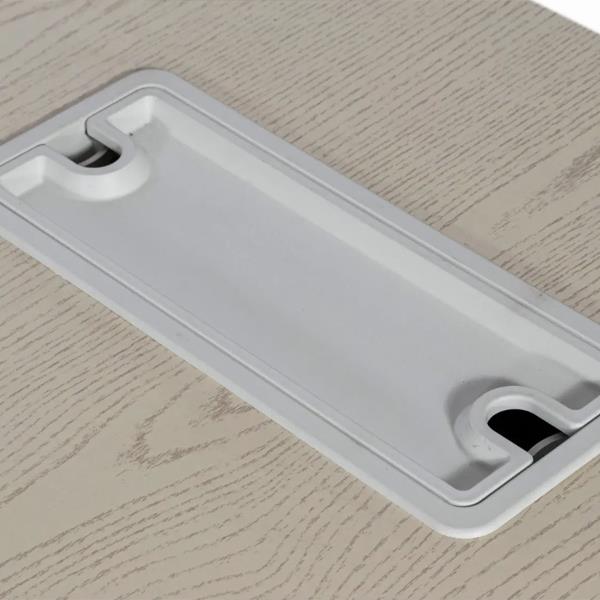 Γραφείο γωνία Nextdeco σε μαύρη και οακ απόχρωση Y75x120x60-Y64,5x120x40 - Image 3