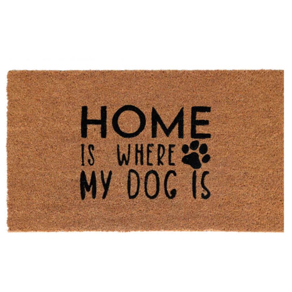 Χαλάκι εισόδου "Home is where the dos is" 43x73εκ.