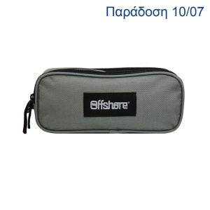 Bagtrotter κασετίνα "Offshore",Y10x7x23εκ, με 2 θήκες, γκρι