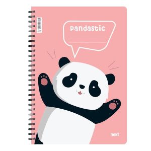 Next trends panda τετράδιο σπιράλ 2 θέματα 70 φύλλα 21x29εκ.