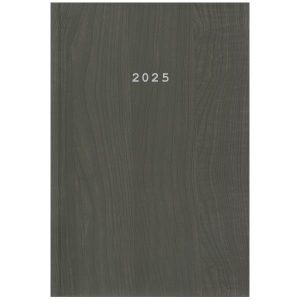 Next ημερολόγιο 2025 wood ημερήσιο δετό καφέ 12x17εκ.