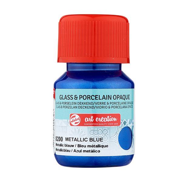 Talens χρώμα glass/porcelain opaque 8200 metal blue 30ml - Image 2