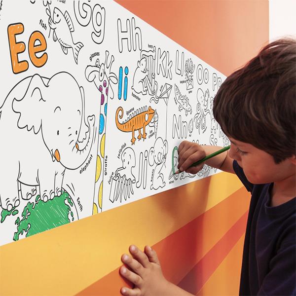 Carioca ρολό από αυτοκόλλητο χαρτί ζωγραφίζω με σχέδια ABC - Image 4