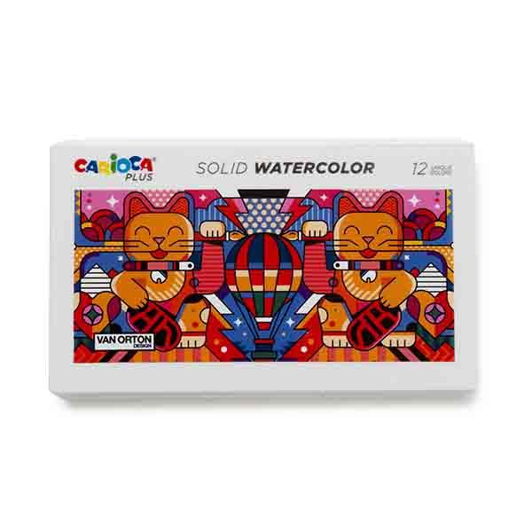 Carioca plus χρώματα ακουαρέλας 12 τεμ. με πινέλο - Image 7