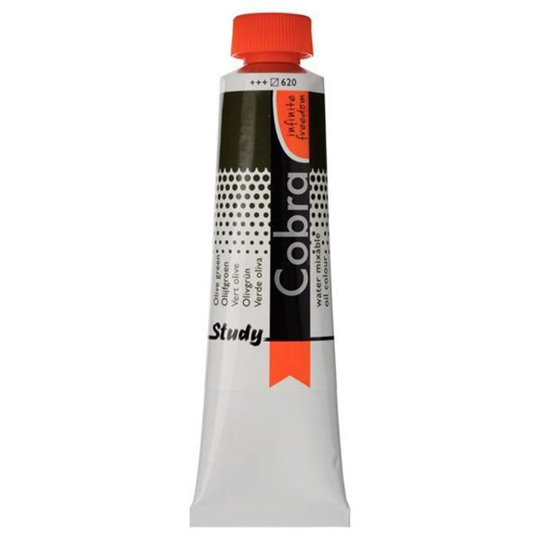 Talens Cobra Study water mixable oil 620 olive green 40ml. - Image 2