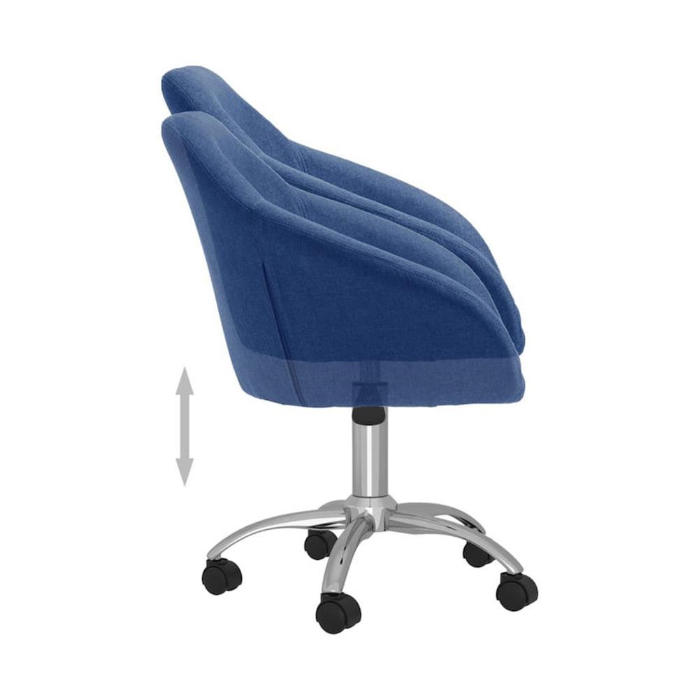 Καρέκλα γραφείου υφασμάτινη Nextdeco Jasper μπλε - πετρόλ
Υ88-78x54x54 εκ - Image 7