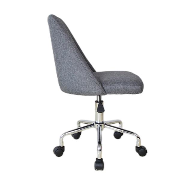 Καρέκλα γραφείου Nextdeco τροχήλατη γκρι 55x44x80-88εκ. - Image 5