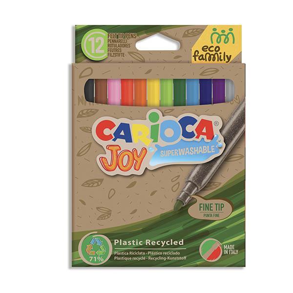 Carioca EcoFamily Joy μαρκαδόροι 12 χρωμάτων - Image 3