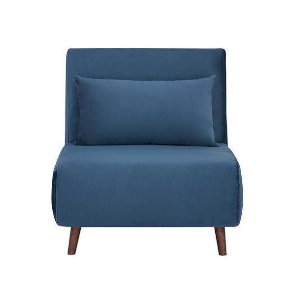 Πολυθρόνα κρεβάτι Nextdeco Stockholm μπλε Υ90x76x81εκ. - Image 4