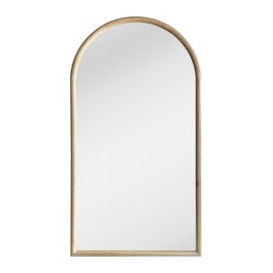 Καθρέφτης επιτοίχιος οβάλ Nextdeco φυσικό ξύλο oak 70x130εκ.