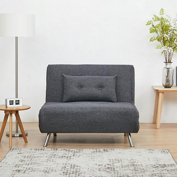 Πολυθρόνα κρεβάτι Nextdeco Berlin σκούρο γκρι Υ92x100x91εκ. - Image 5