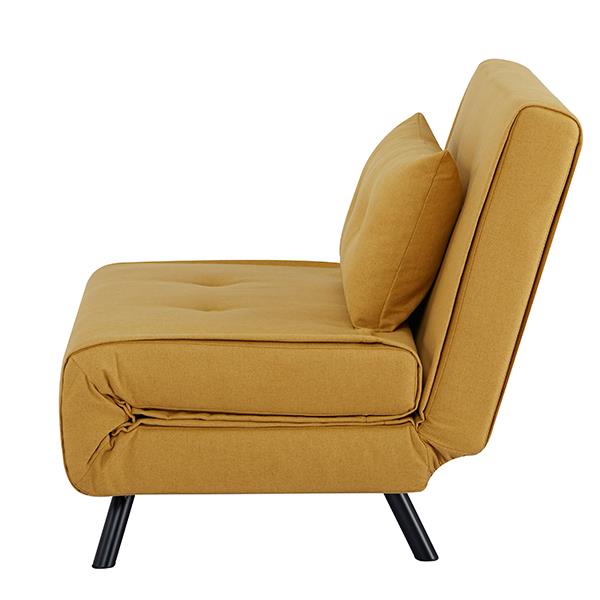 Πολυθρόνα κρεβάτι Nextdeco Berlin μουσταρδί Υ92x100x91εκ. - Image 8