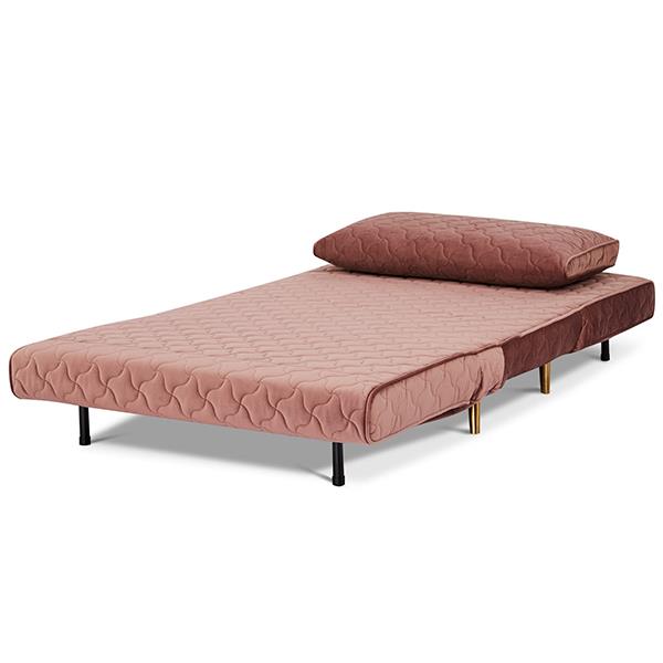 Πολυθρόνα κρεβάτι Nextdeco Barcelona καπιτονέ ροζ Υ83x106x92εκ. - Image 8