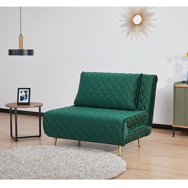 Πολυθρόνα κρεβάτι Nextdeco Barcelona καπιτονέ πράσινο Υ83x106x92εκ. - Image 8